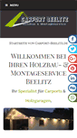 Mobile Screenshot of carport-beelitz.de